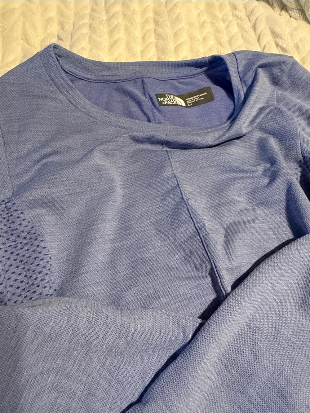 The North Face women’s Blue Performance Crew Sweater
